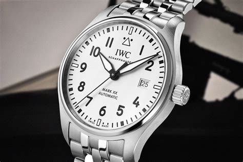 iwc mark xx white|iwc mark xx on wrist.